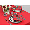 52" X 70" Red Polyester Tablecloth Image 3