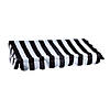 54" Black & White Striped Awning Tabletop Hut with Frame - 6 Pc. Image 1
