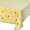 54" x 102" Bumblebee Party Rectangle Disposable Plastic Tablecloth Image 1
