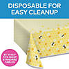 54" x 102" Bumblebee Party Rectangle Disposable Plastic Tablecloth Image 2