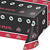 54&#8221; x 102&#8221; Ncaa Ohio State University Plastic Tablecloths 3 Count Image 1