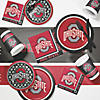 54&#8221; x 102&#8221; Ncaa Ohio State University Plastic Tablecloths 3 Count Image 2