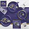 54&#8221; x 102&#8221; Nfl Baltimore Ravens Plastic Tablecloths 3 Count Image 2