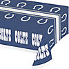 54&#8221; x 102&#8221; Nfl Indianapolis Colts Plastic Tablecloths 3 Count Image 1