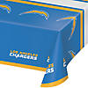 54&#8221; x 102&#8221; Nfl Los Angeles Chargers Plastic Tablecloths - 3 Count Image 1