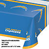 54&#8221; x 102&#8221; Nfl Los Angeles Chargers Plastic Tablecloths - 3 Count Image 1
