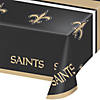 54&#8221; x 102&#8221; Nfl New Orleans Saints Plastic Tablecloths 3 Count Image 1