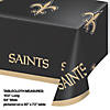 54&#8221; x 102&#8221; Nfl New Orleans Saints Plastic Tablecloths 3 Count Image 1