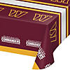 54&#8221; x 102&#8221; NFL Washington Commanders Plastic Tablecloth, 3 Count Image 1