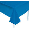 54" x 108" Blue Plastic Tablecloth Image 1