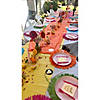 54" x 108" Bright Orange Rectangle Disposable Plastic Tablecloth Image 2