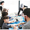 54" x 108" Bulk 12 Pc. Blue Rectangle Disposable Plastic Tablecloths Image 3