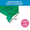 54&quot; x 108&quot; Bulk 12 Pc. Green Rectangle Disposable Plastic Tablecloths Image 2