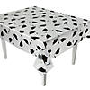 54" x 108" Clear Graduation Cap Rectangle Disposable Plastic Tablecloth Image 1