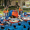 54" x 108" Clear Graduation Cap Rectangle Disposable Plastic Tablecloth Image 1