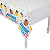 54" x 108" Elementary Graduation Rectangle Disposable Plastic Tablecloth Image 1