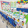 54" x 108" Elementary Graduation Rectangle Disposable Plastic Tablecloth Image 1