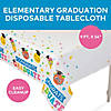 54" x 108" Elementary Graduation Rectangle Disposable Plastic Tablecloth Image 2