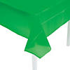54" x 108" Green Plastic Tablecloth Image 1