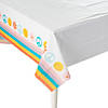 54" x 108" Groovy Retro Plastic Table Cover Image 1