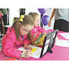 54" x 108" Hot Pink Rectangle Disposable Plastic Tablecloth for 8 Ft. Table Image 2
