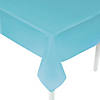 54" x 108" Light Blue Plastic Tablecloth Image 1