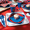 54" x 108" Red Rectangle Disposable Plastic Tablecloth Image 1