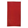 54" x 108" Red Rectangular Disposable Plastic Tablecloths (96 Tablecloths) Image 1