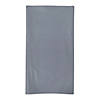 54" x 108" Silver Rectangular Disposable Plastic Tablecloths (22 Tablecloths) Image 1