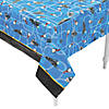 54" x 108" The Polar Express&amp;#8482; Rectangle Disposable Plastic Tablecloth Image 1