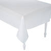 54" x 108" White Paper Linen Rectangle Tablecloth Image 1