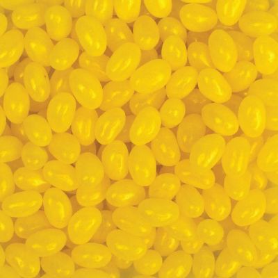 5,400 Pcs Yellow Jelly Beans - Lemon (12 lb Case) Image 1
