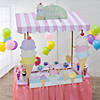 55 1/2&#8221; x 54&#8221; Ice Cream Tabletop Hut Decorating Kit with Frame - 6 Pc. Image 1