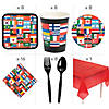 57 Pc. Flags of All Nations Party Tableware Kit for 8 Guests Image 1