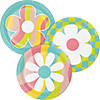 57 Pc. Flower Power Birthday Party Supplies Kit for 8 Guests Image 2