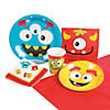 57 Pc. Lil&#8217; Monster Tableware Kit for 8 Guests Image 1