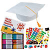 572 Pc. DIY Elementary Graduation Cap Decorating Kit for 12 Image 1