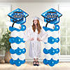 58" Blue Graduation Balloon Columns Decorating Kit - 131 Pc. Image 1