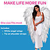 58" Full Length Featherless White Angel Wings Image 2