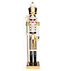 5FT GIANT WOODEN NUTCRACKER GOLD Image 1