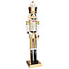 5FT GIANT WOODEN NUTCRACKER GOLD Image 2