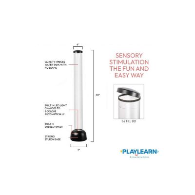 5ft Sensory LED Bubble Tube Lamp with 2 Brackets Image 2