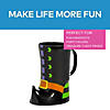 6 1/2" 10 oz. Witch Boot-Shaped Reusable BPA-Free Plastic Mugs - 12 Ct. Image 1