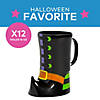 6 1/2" 10 oz. Witch Boot-Shaped Reusable BPA-Free Plastic Mugs - 12 Ct. Image 2