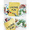 6 1/2" - 10" World of Eric Carle Lacing Cards & Laces Set - 24 Pc. Image 1