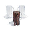6 1/2" 17 oz. Clear Cowboy Boot-Shaped Plastic Mugs - 36 Ct. Image 1