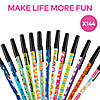 6 1/2" Bulk 144 Pc. Everyday Fun Plastic Stick Pen Assortment Image 1