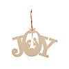 6 1/2" DIY Unfinished Wood Joy Nativity Christmas Ornaments - 12 Pc. Image 1