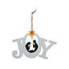 6 1/2" DIY Unfinished Wood Joy Nativity Christmas Ornaments - 12 Pc. Image 1