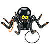 6 1/2" Inflatable Black and Orange Smiling Spider Ring Toss Game Image 1